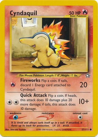 Cyndaquil (57/111) [Neo Genesis Unlimited] | Anubis Games and Hobby