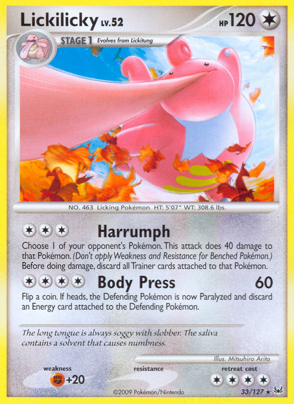 Lickilicky (33/127) [Platinum: Base Set] | Anubis Games and Hobby