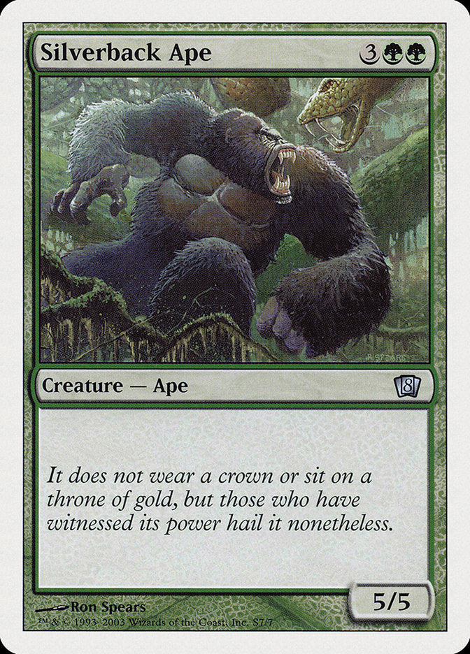 Silverback Ape [Eighth Edition] | Anubis Games and Hobby