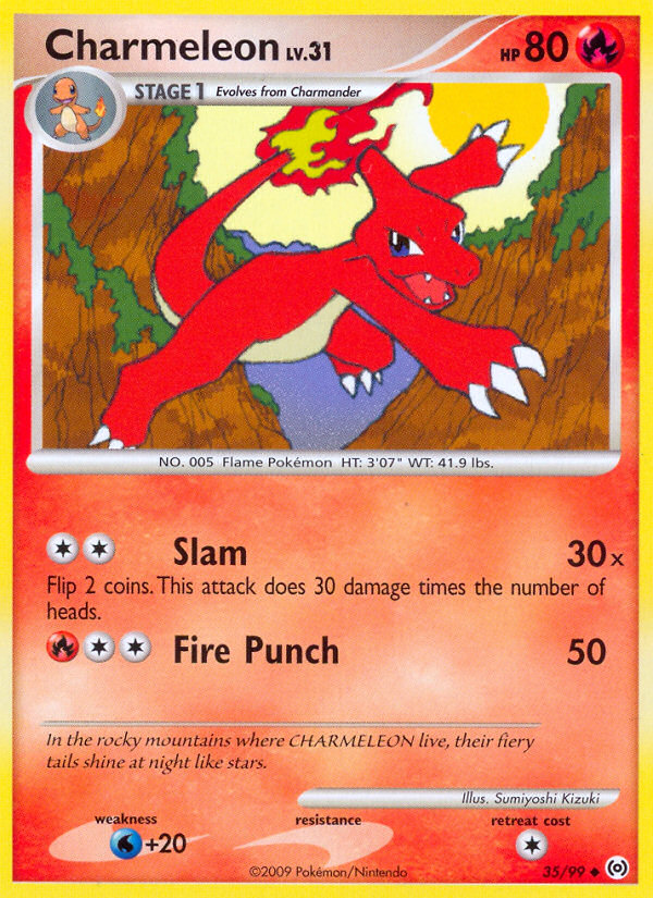 Charmeleon (35/99) [Platinum: Arceus] | Anubis Games and Hobby