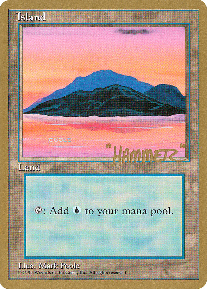 Island (shr369) (Shawn "Hammer" Regnier) [Pro Tour Collector Set] | Anubis Games and Hobby