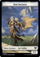 Soldier // Kor Soldier Double-Sided Token [Commander Masters Tokens] | Anubis Games and Hobby