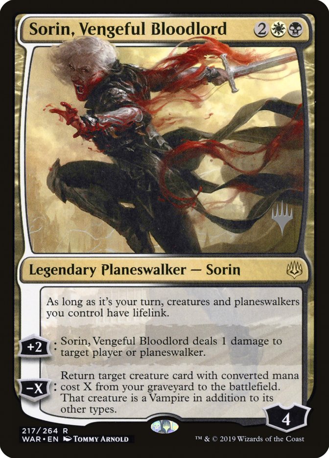 Sorin, Vengeful Bloodlord (Promo Pack) [War of the Spark Promos] | Anubis Games and Hobby