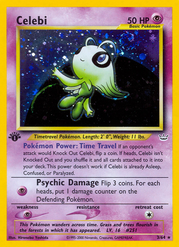 Celebi (3/64) [Neo Revelation 1st Edition] | Anubis Games and Hobby