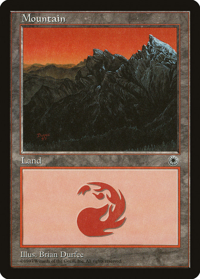 Mountain (9/7 Signature / No Peak on Left) [Portal] | Anubis Games and Hobby