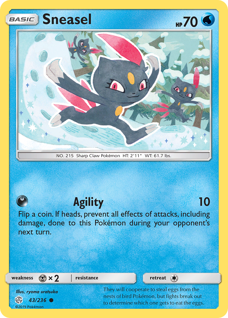 Sneasel (43/236) [Sun & Moon: Cosmic Eclipse] | Anubis Games and Hobby