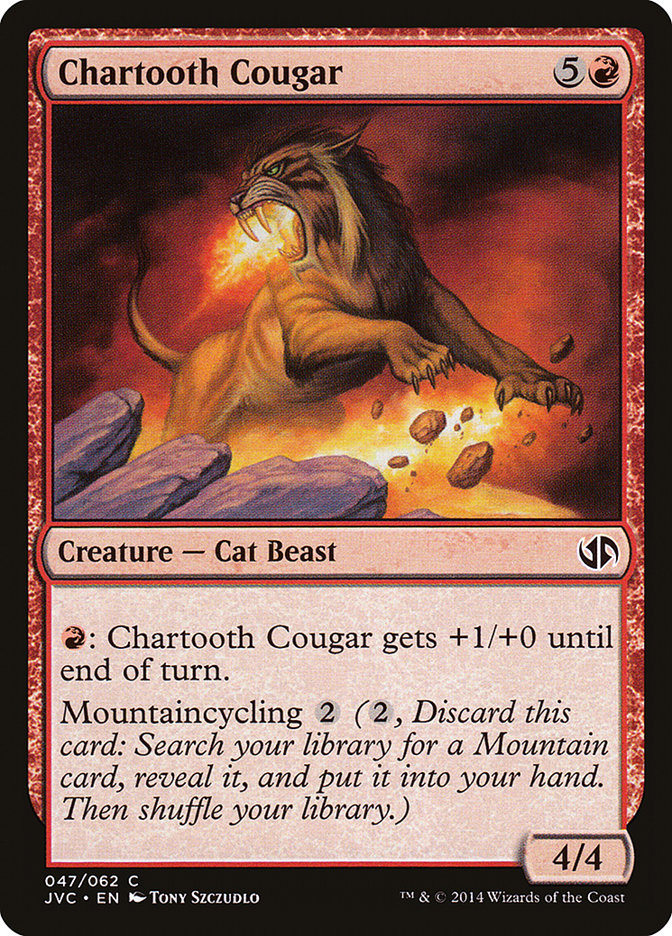 Chartooth Cougar [Duel Decks Anthology] | Anubis Games and Hobby