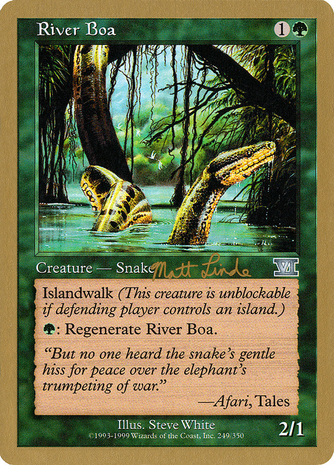 River Boa (Matt Linde) [World Championship Decks 1999] | Anubis Games and Hobby