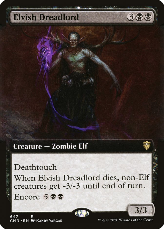 Elvish Dreadlord (Extended Art) [Commander Legends] | Anubis Games and Hobby