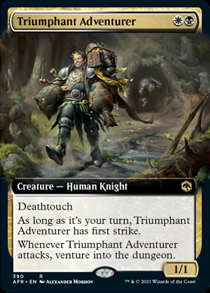 Triumphant Adventurer (Extended Art) [Dungeons & Dragons: Adventures in the Forgotten Realms] | Anubis Games and Hobby