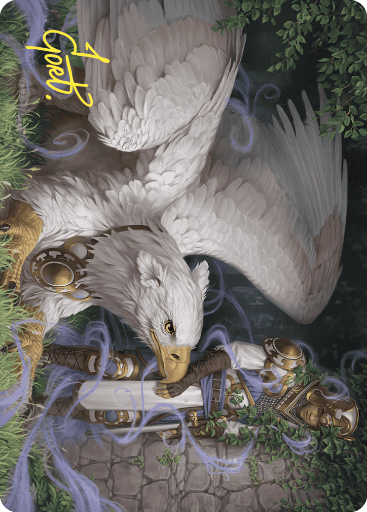 Dutiful Griffin Art Card (Gold-Stamped Signature) [Wilds of Eldraine Art Series] | Anubis Games and Hobby