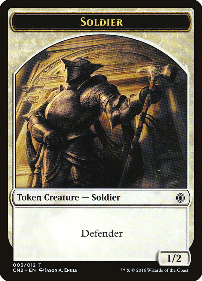 Soldier Token (003/012) [Conspiracy: Take the Crown Tokens] | Anubis Games and Hobby