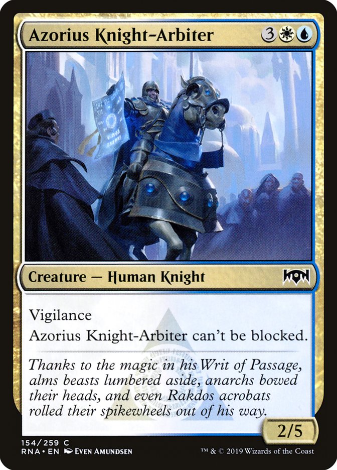 Azorius Knight-Arbiter [Ravnica Allegiance] | Anubis Games and Hobby