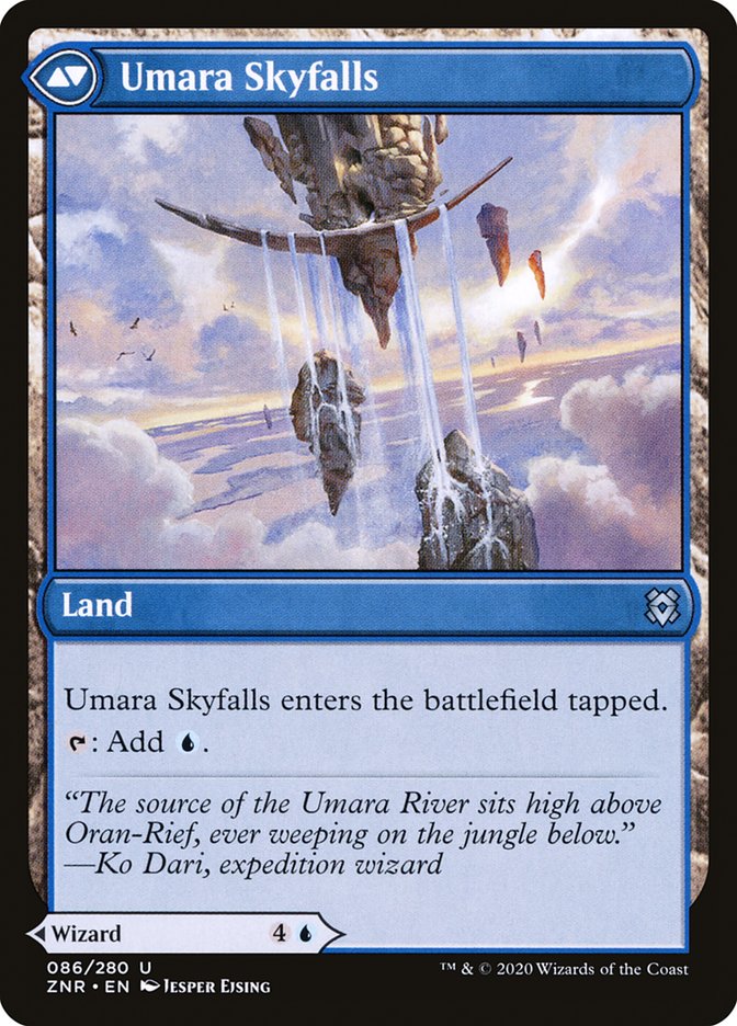 Umara Wizard // Umara Skyfalls [Zendikar Rising] | Anubis Games and Hobby