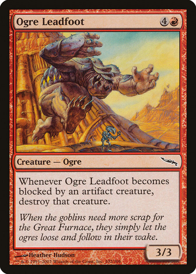 Ogre Leadfoot [Mirrodin] | Anubis Games and Hobby