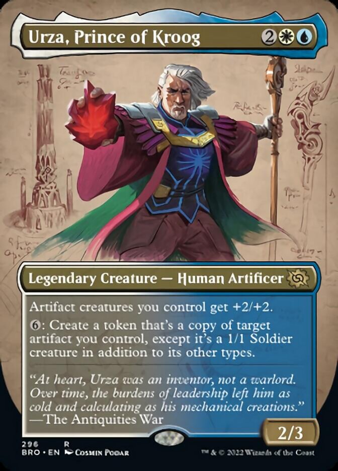 Urza, Prince of Kroog (Borderless Alternate Art) [The Brothers' War] | Anubis Games and Hobby