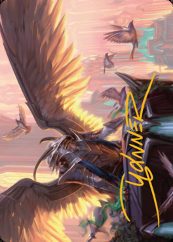 Falco Spara, Pactweaver 1 Art Card (Gold-Stamped Signature) [Streets of New Capenna Art Series] | Anubis Games and Hobby