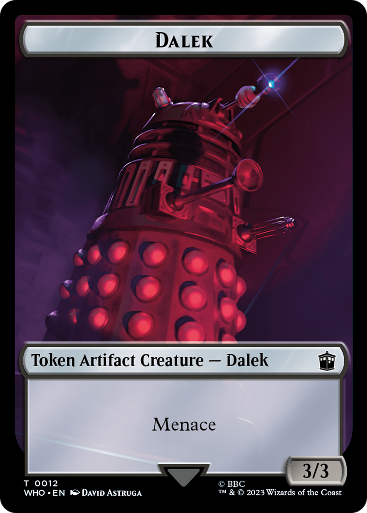 Dalek // Mark of the Rani Double-Sided Token [Doctor Who Tokens] | Anubis Games and Hobby