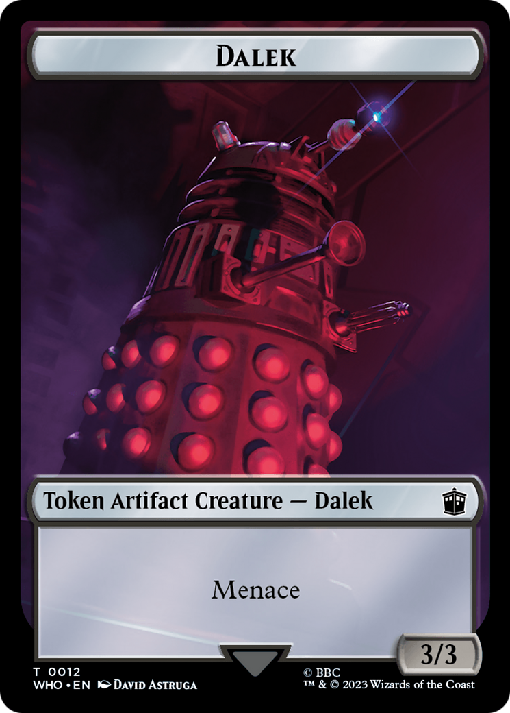 Dalek // Alien Salamander Double-Sided Token [Doctor Who Tokens] | Anubis Games and Hobby