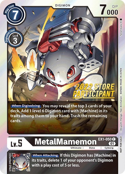 MetalMamemon [EX1-050] (2022 Store Participant) [Classic Collection Promos] | Anubis Games and Hobby