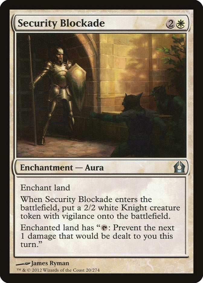 Security Blockade [Return to Ravnica] | Anubis Games and Hobby