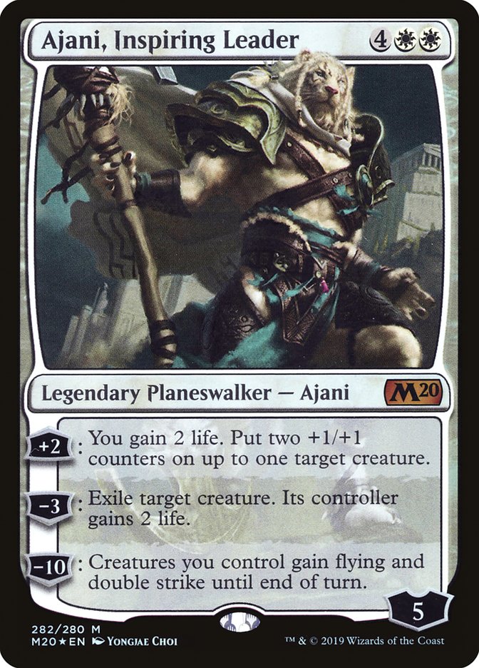 Ajani, Inspiring Leader [Core Set 2020] | Anubis Games and Hobby