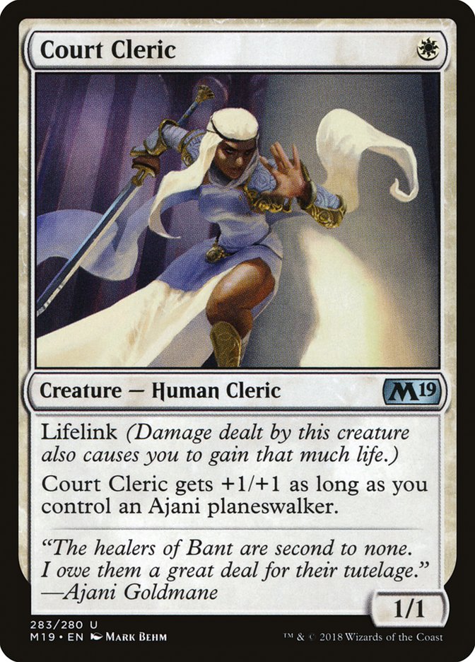 Court Cleric [Core Set 2019] | Anubis Games and Hobby