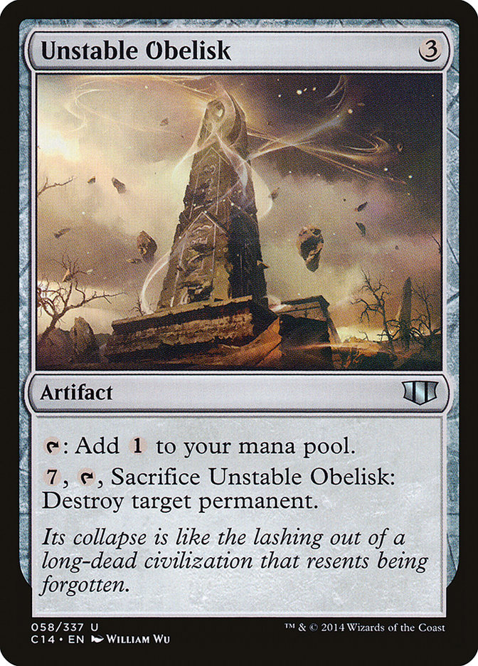 Unstable Obelisk [Commander 2014] | Anubis Games and Hobby