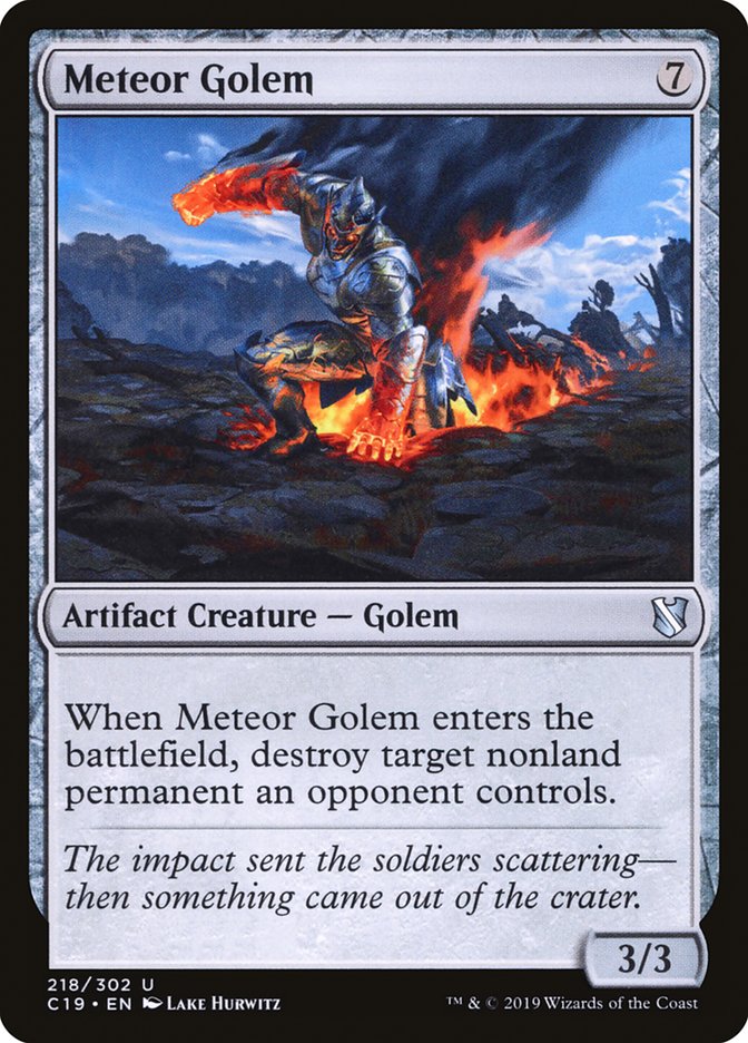 Meteor Golem [Commander 2019] | Anubis Games and Hobby