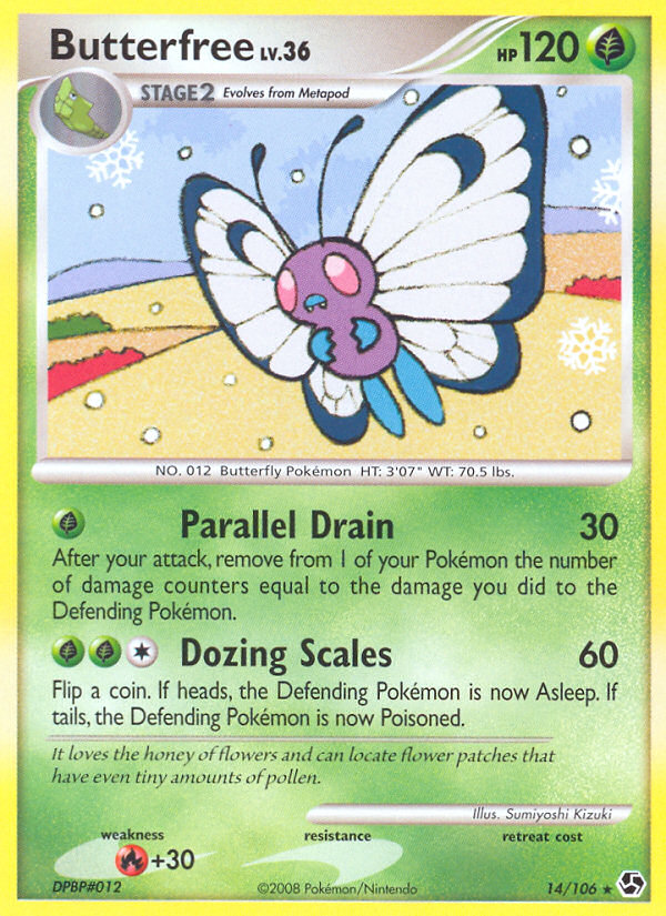 Butterfree (14/106) [Diamond & Pearl: Great Encounters] | Anubis Games and Hobby