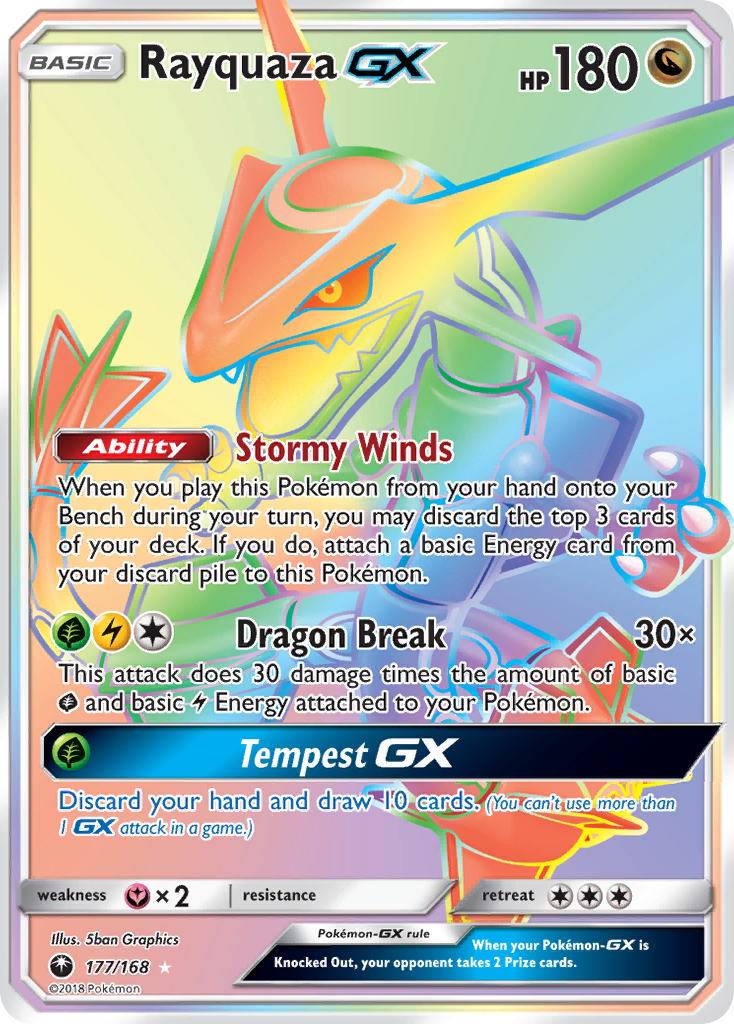 Rayquaza GX (177/168) [Sun & Moon: Celestial Storm] | Anubis Games and Hobby