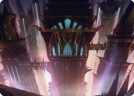 Skybridge Towers Art Card [Streets of New Capenna Art Series] | Anubis Games and Hobby