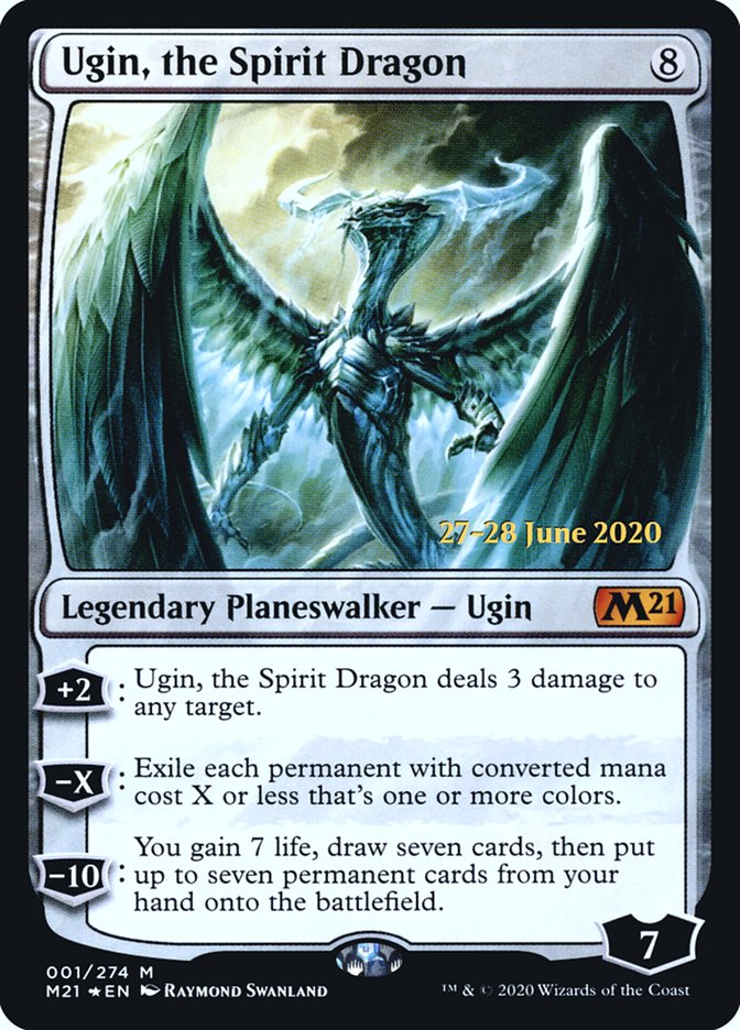 Ugin, the Spirit Dragon [Core Set 2021 Prerelease Promos] | Anubis Games and Hobby