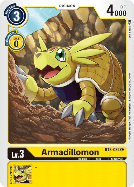 Armadillomon [BT3-032] [Release Special Booster Ver.1.5] | Anubis Games and Hobby