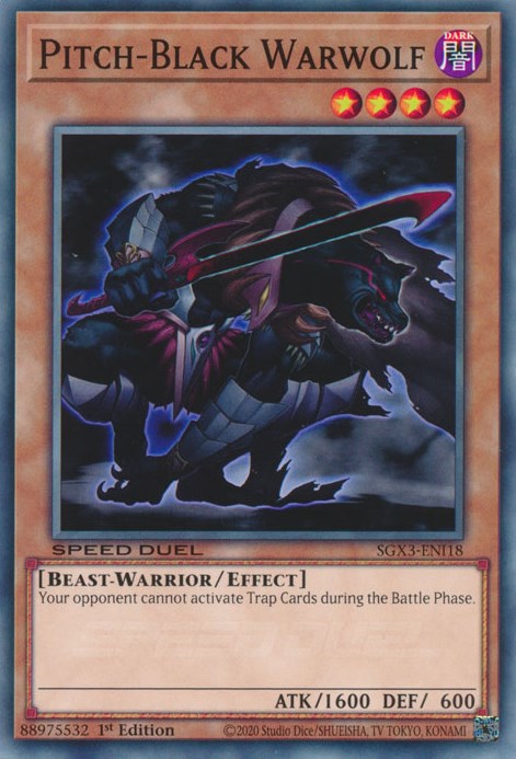 Pitch-Black Warwolf [SGX3-ENI18] Common | Anubis Games and Hobby