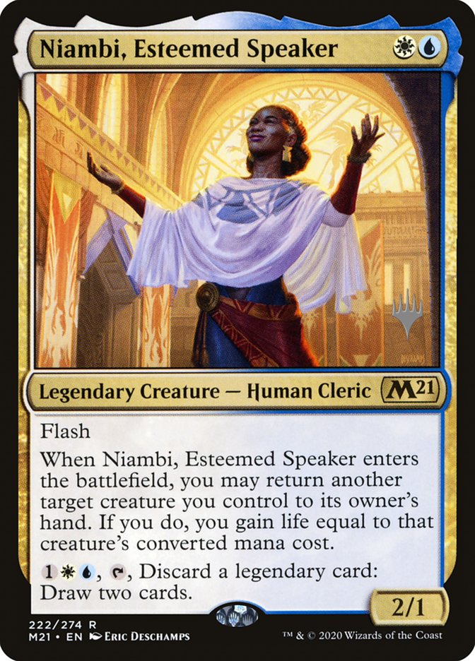 Niambi, Esteemed Speaker (Promo Pack) [Core Set 2021 Promos] | Anubis Games and Hobby