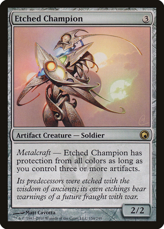 Etched Champion [Scars of Mirrodin] | Anubis Games and Hobby