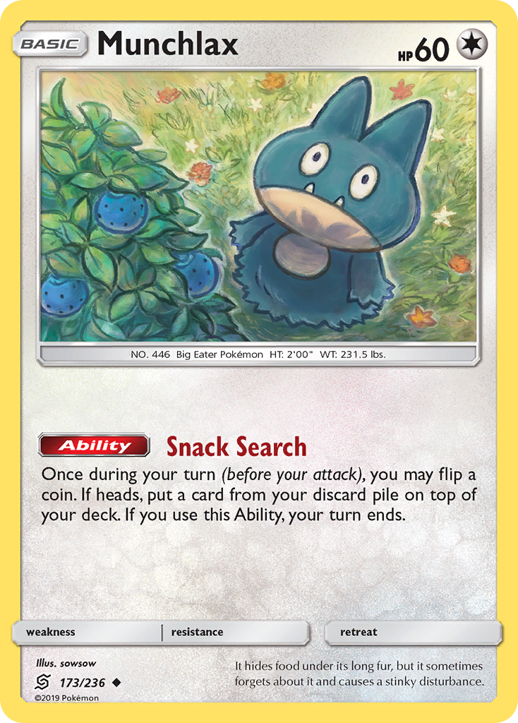 Munchlax (173/236) [Sun & Moon: Unified Minds] | Anubis Games and Hobby