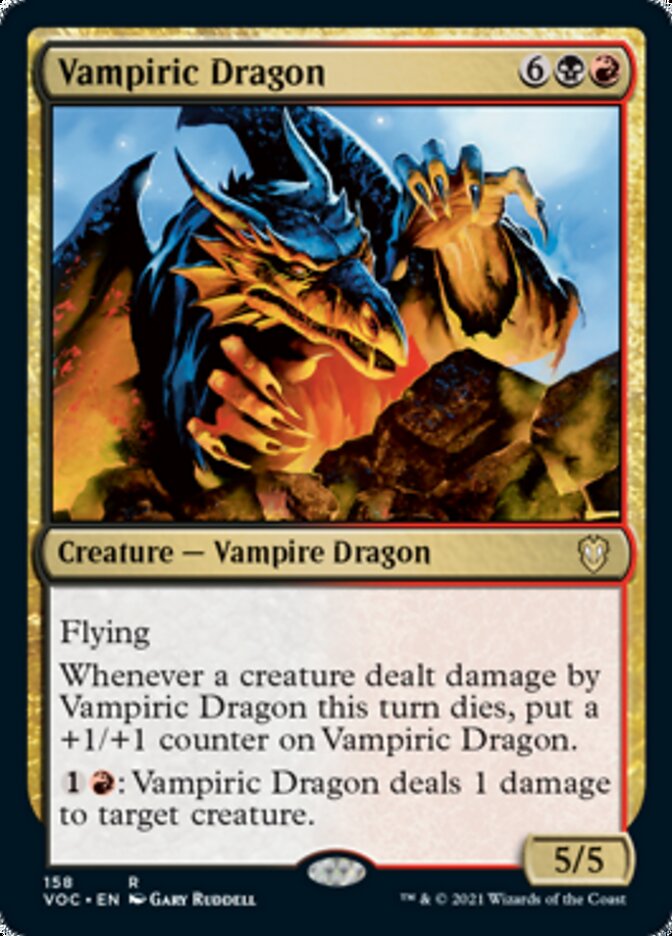 Vampiric Dragon [Innistrad: Crimson Vow Commander] | Anubis Games and Hobby