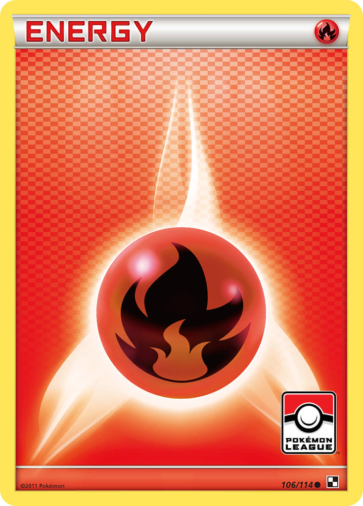 Fire Energy (106/114) [Black & White: Base Set] | Anubis Games and Hobby