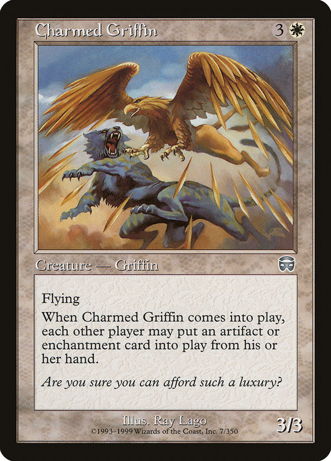 Charmed Griffin [Mercadian Masques] | Anubis Games and Hobby