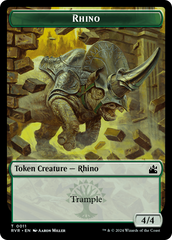 Goblin (0008) // Rhino Double-Sided Token [Ravnica Remastered Tokens] | Anubis Games and Hobby