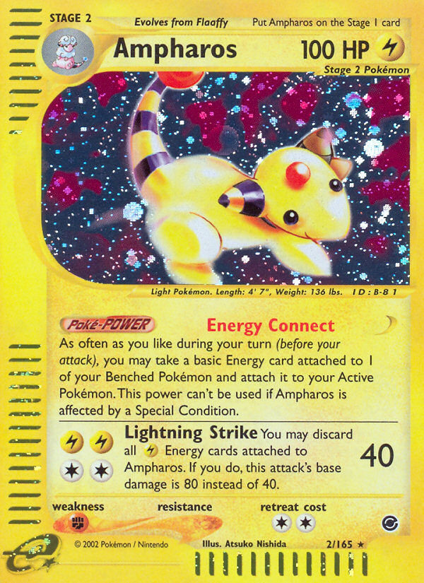 Ampharos (2/165) [Expedition: Base Set] | Anubis Games and Hobby