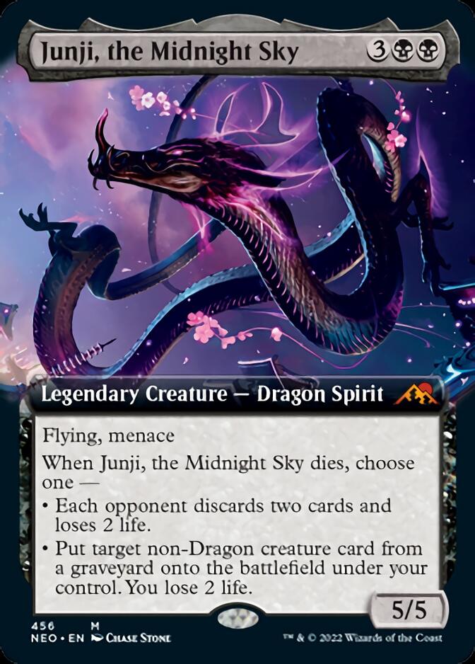 Junji, the Midnight Sky (Extended Art) [Kamigawa: Neon Dynasty] | Anubis Games and Hobby