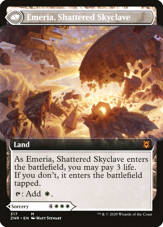 Emeria's Call // Emeria, Shattered Skyclave (Extended Art) [Zendikar Rising] | Anubis Games and Hobby