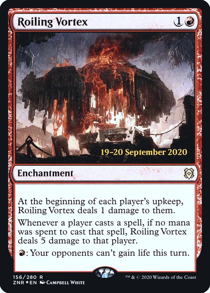 Roiling Vortex [Zendikar Rising Prerelease Promos] | Anubis Games and Hobby