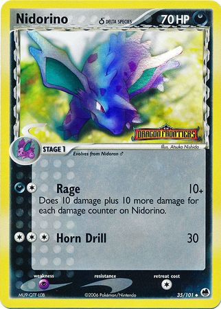 Nidorino (35/101) (Delta Species) (Stamped) [EX: Dragon Frontiers] | Anubis Games and Hobby