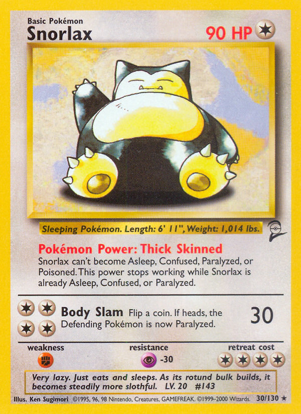 Snorlax (30/130) [Base Set 2] | Anubis Games and Hobby