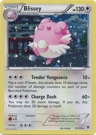 Blissey (81/119) (Cosmos Holo) [XY: Phantom Forces] | Anubis Games and Hobby