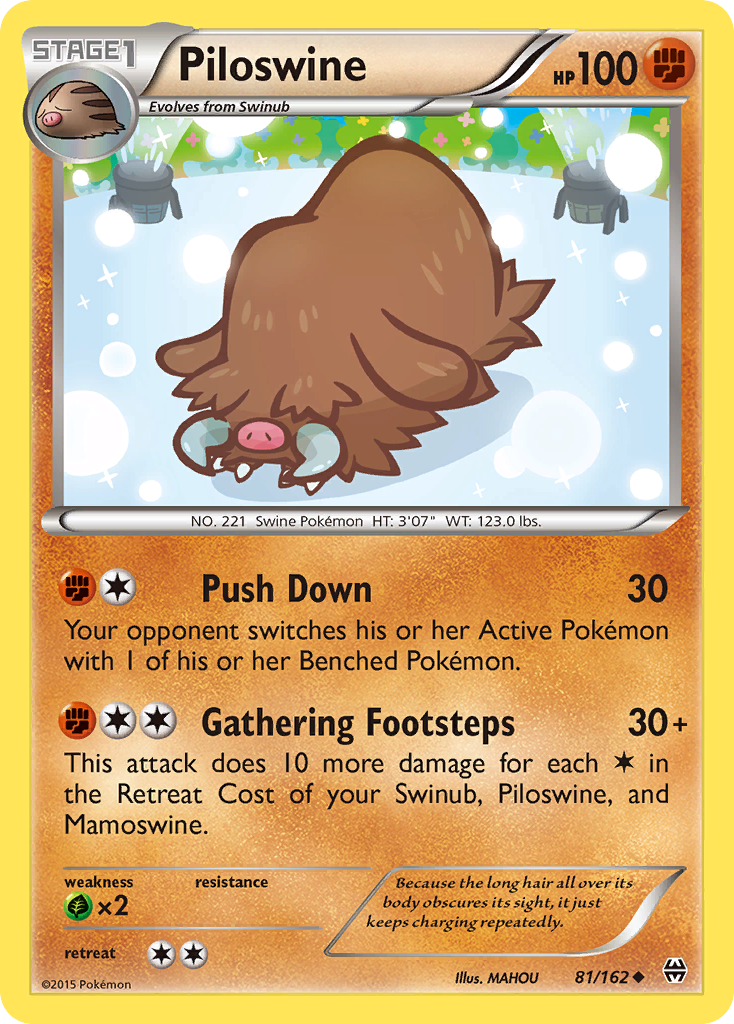 Piloswine (81/162) [XY: BREAKthrough] | Anubis Games and Hobby